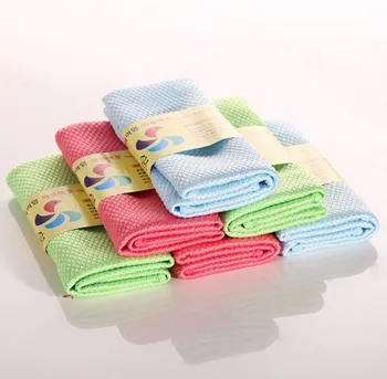 

Japan Home Furnishing Articles Diamond Wipe Glass Special-purpose Dishcloth ( 3 Income ) Bamboo Fiber Product