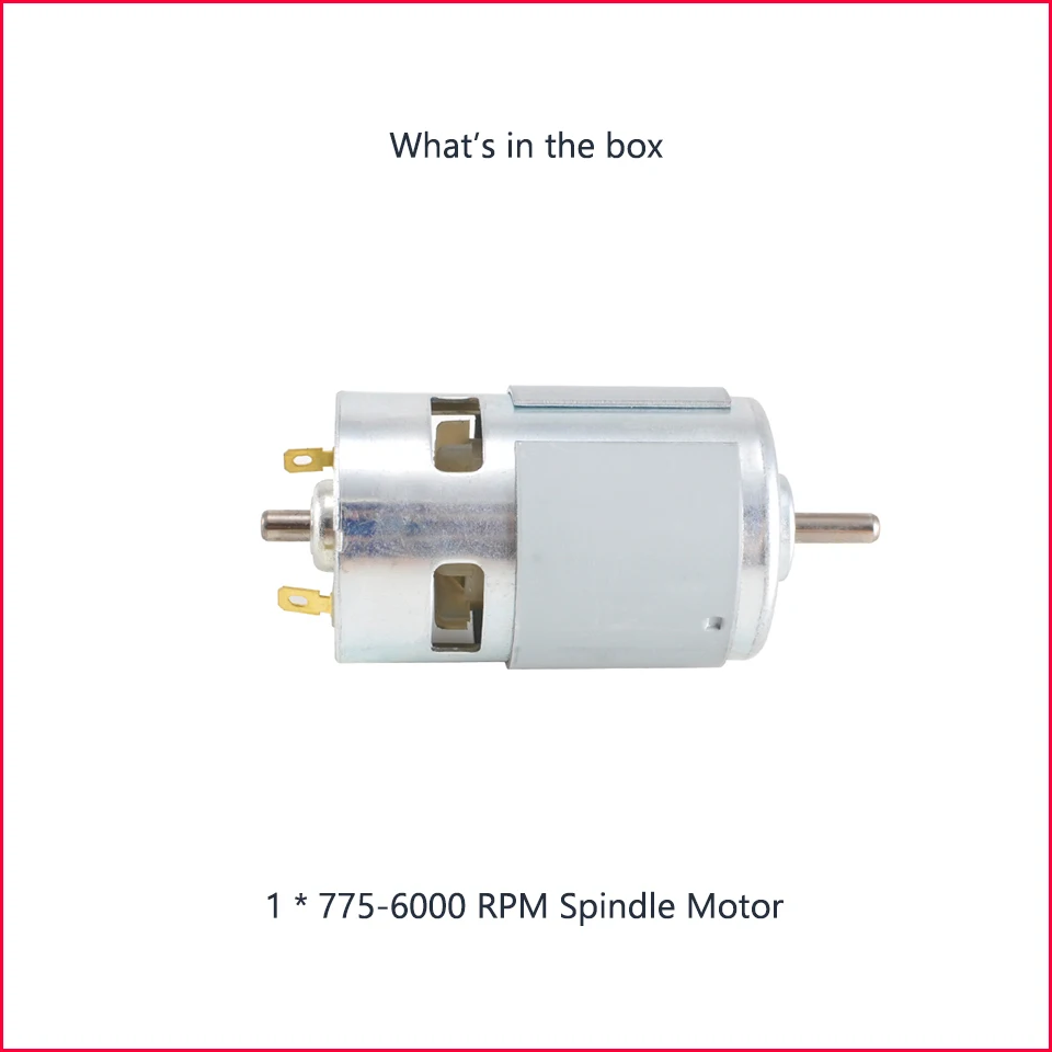 775-6000RPM Spindle 775 шарикоподшипники двигателя шпинделя, высокомощный двигатель, шпиндель с воздушным охлаждением ER11, двигатель 12 В, маршрутизатор для ЧПУ, гравер, фрезерный станок - Цвет: 775-6000RPM Spindle