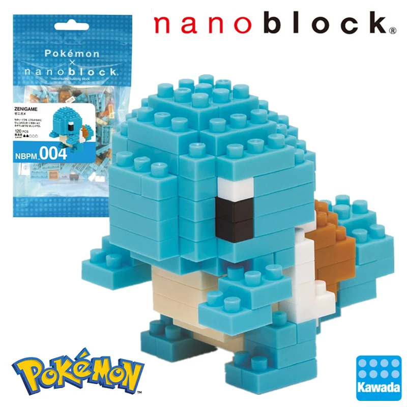 Kawada Nanoblock Покемон Пикачу аниме мультфильм 3D модель алмаз мини микро блок строительные блоки кирпичи сборки игрушки игры - Цвет: nbpm-004