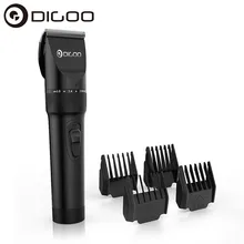 Digoo BB-T2 USB керамическое лезвие машинка для стрижки волос Триммер перезаряжаемый 4X дополнительный ограничитель гребень Бесшумный мотор электрический набор для стрижки волос