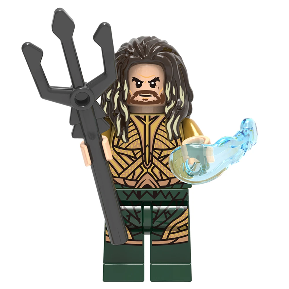 Распродажа DC Aquaman Mera Black Manta Minifig Супер герои строительные блоки детские игрушки
