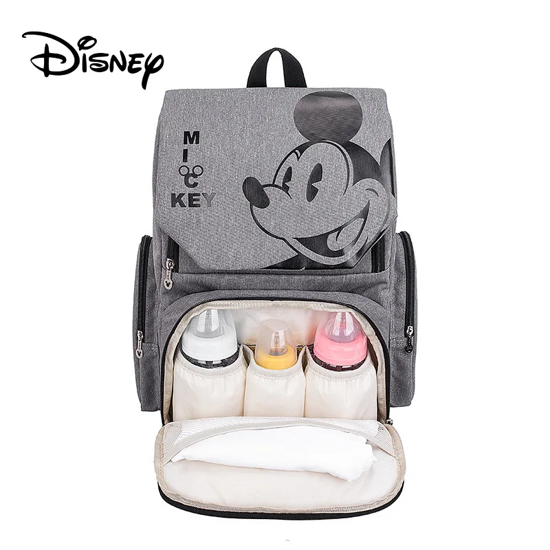 Disney Travel Backpack Baby Diaper Bags USB Mummy Maternity Nappy Diaper Stroller Bag Insulation Baby Girl Care Pram Travel