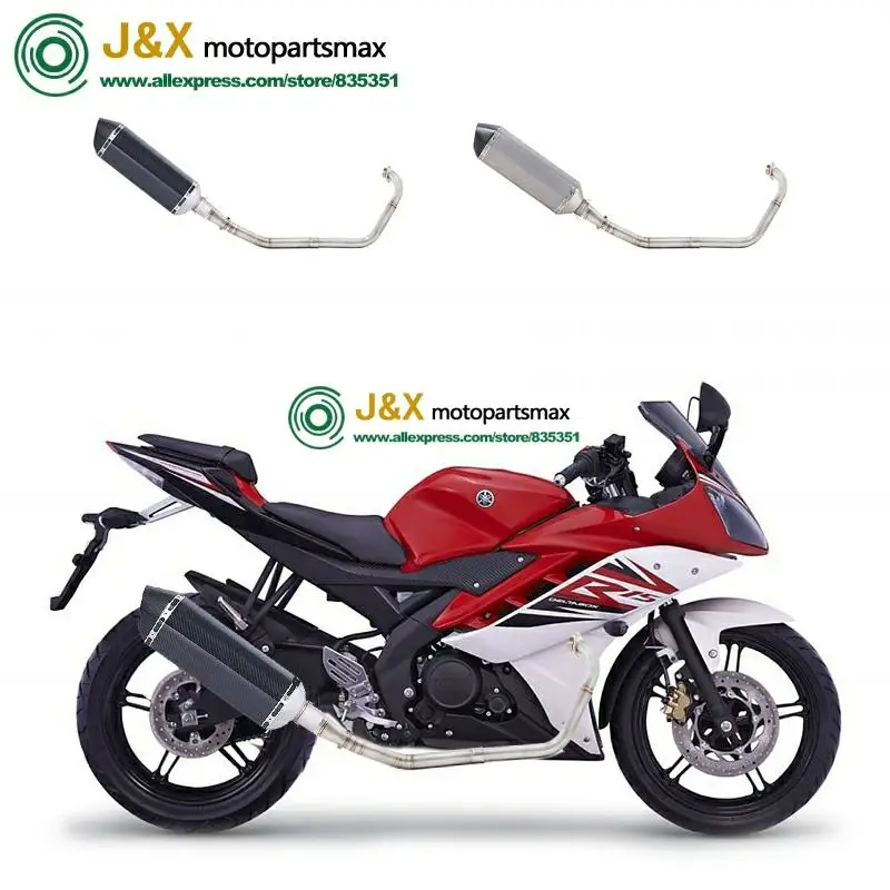 Полная выхлопная система мотоцикла Escape slip on для yamaha YZF R15 MT15 MT-15 2008- средняя труба глушителя DB-Killer