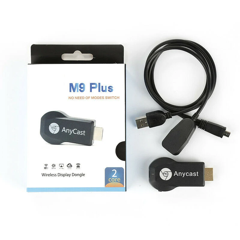AnyCast M9 Plus WiFi Дисплей донгл приемник Airplay Miracast HDMI tv DLNA 1080P Встроенный Wi-Fi модуль поддерживает 2,4 ГГц WiFi