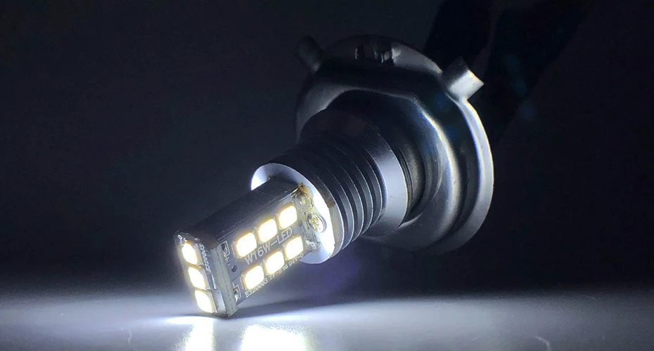 JGAUT супер светодиодный H4 туман светильник лампочка 3258 15 SMD белые Автомобильные противотуманные фары 12V 24V 6000K белая дневные ходовые лампы авто с can-bus