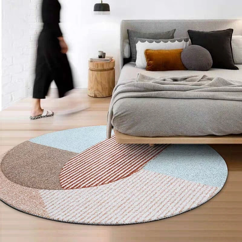 

Round shaped Post-modern living room rug, Nordic big size bedside carpet, decoration office area rug