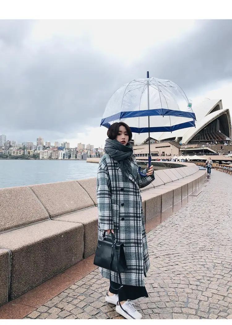 Фотосессия INS художественный Ретро зеленый узор костюм воротник двубортный длинный шерстяной ткани пальто Женская Осень