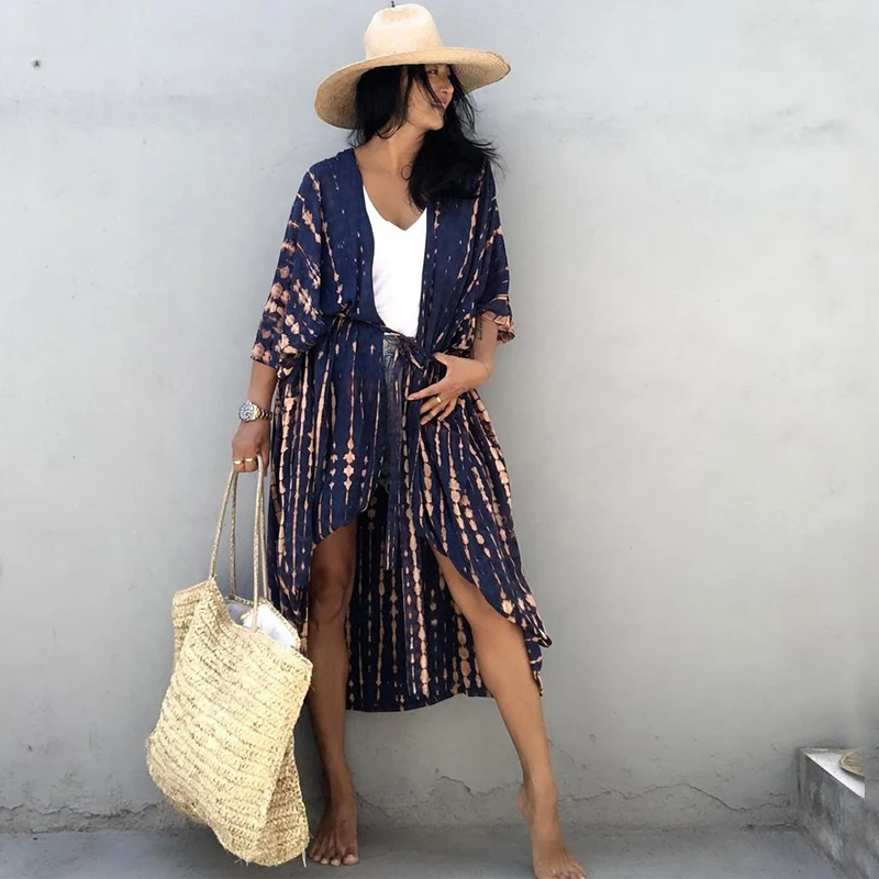 womens bathing suit cover up Embroidery Kaftan Beach Tunic Beach Cover up Saida de Praia Swimsuit Women Bikini cover up Pareo Sarong Beachwear Q882 shein bathing suit cover ups