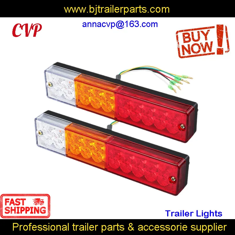 LED Trailer Light Rear Tail Stop Indicator Reverse Lights Truck Lamps by Pair (2pcs) RV Parts Camper Caravan Accessories
