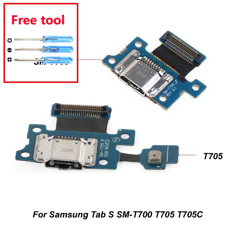 Оригинальный разъем для зарядного устройства Samsung Tab S USB-порт зарядки T705 T705C