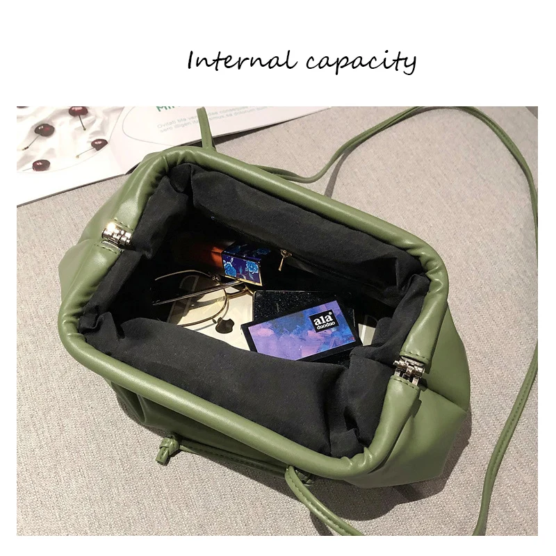 Women Simple Dumplings Messenger Bag Designer Feminine Fashion Cloud Female Crossbody Shoulder Bag Handbag Clutch Bag