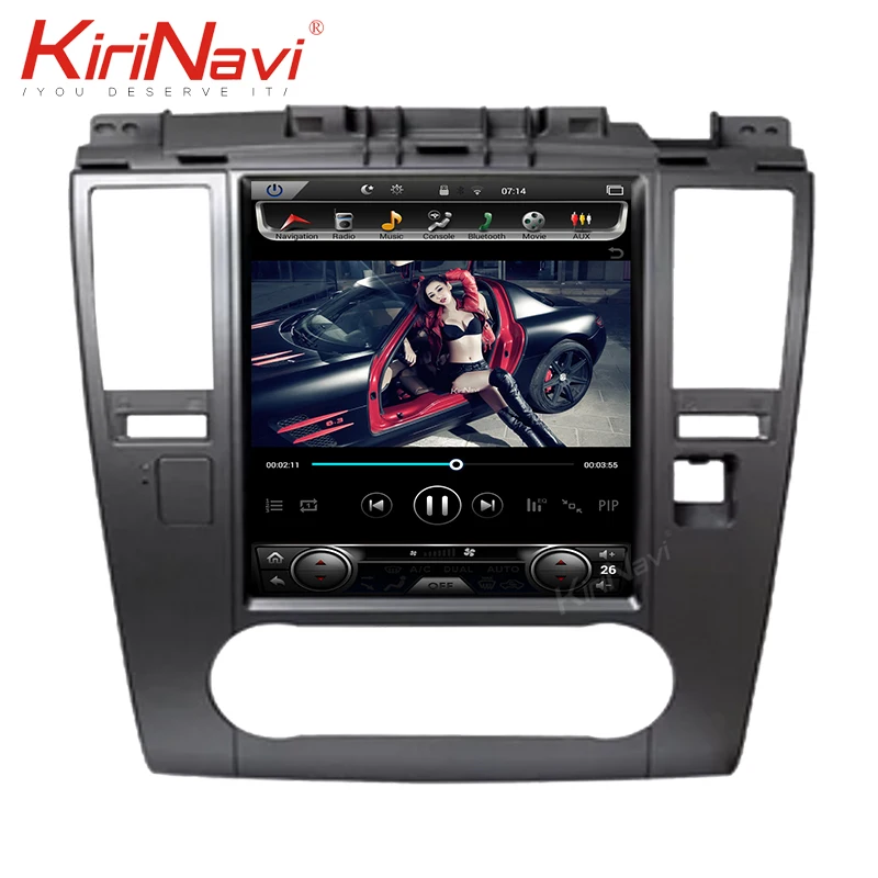 KiriNavi Vertical Screen Tesla Style 10.4" Android 8.1 Car Dvd Multimedia Player For Nissan Versa Car Radio Automotivo 2008