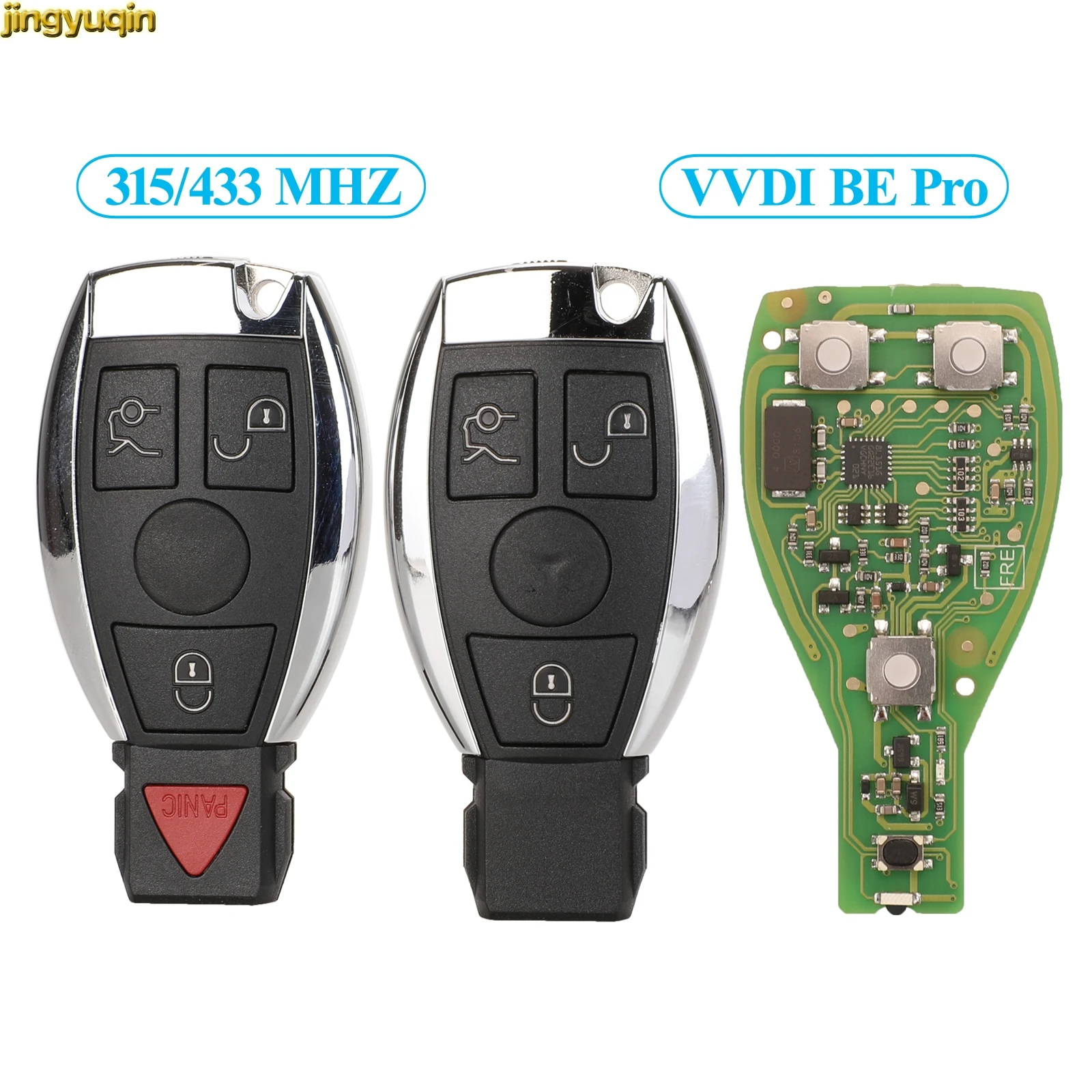 

Jingyuqin Remote Car VVDI BE Key Pro For Benz V1.5 PCB Smart Chip Circuit Board Improved Version Can Exchange 315/433Mhz MB BGA