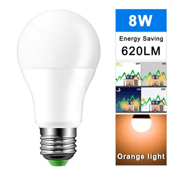 

LED PIR Sensor Bulb E27 8W Dusk To Dawn Light Bulb Day Night Light Motion Sensor Lamp For Home Lighting