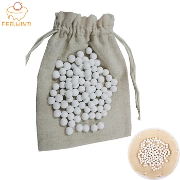 

300G Nature Ceramic Pie Weights For Pastry Baking Beans Pie Crust Weights Baking Utensils With Bag 038