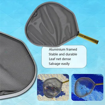 

Swimming Pool Leaves Skimmer Fishing Net Deep Fine Mesh Aluminum Frame Net Pool Cleaning Tools SEC88