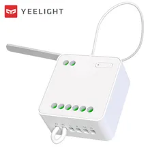 2020 novo yeelight two-way módulo de controle de relé sem fio controlador 2 canal interruptor inteligente trabalho com telefone móvel inteligente app