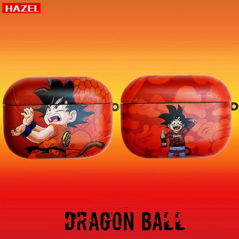 Мягкий силиконовый чехол Dragon Ball Goku с эффектом потертости для AirPods pro персональной