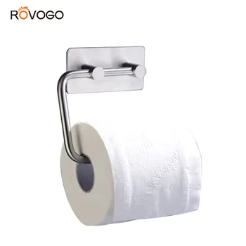 

ROVOGO Self Adhesive Paper Towel Holder Wall Mount, Stainless Steel Rolls Tissue Paper Rack Wall Mount for Kitchen, Bathroom