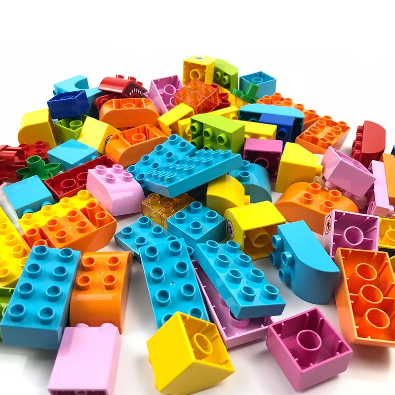 

Kids DIY Educational Game Big Size Blocks Toys Bulk Duplo City Building Bricks for Children