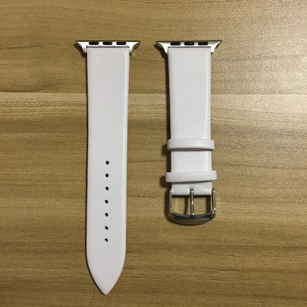 Лучшая цена ремешок для iwatch ремешок для Apple Watch из натуральной кожи петлевой серии 1 2 3 4 38 мм 42 мм 40 мм 44 мм серия 5 - Цвет ремешка: Белый
