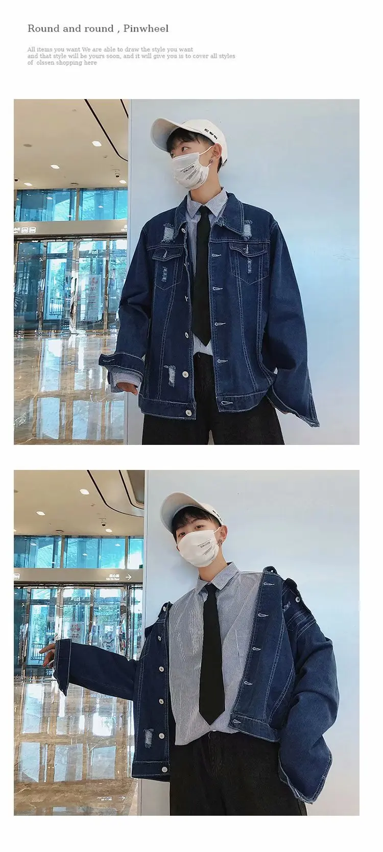 MEN'S Denim Coat Korean-style New Style Spring And Autumn Trend Casual Jacket Men's Handsome Students Tops