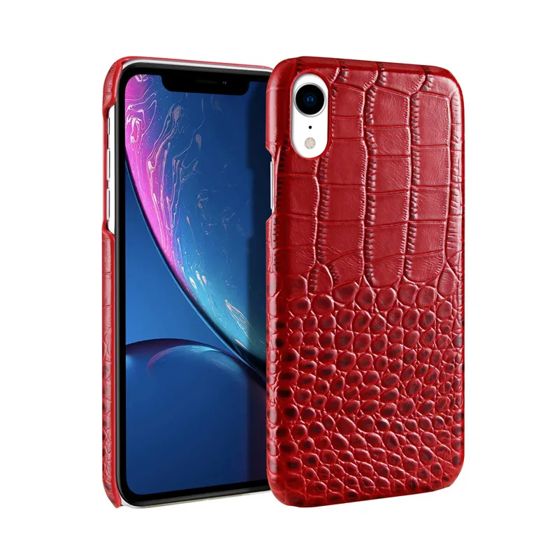 BestNull первый слой коровьей крокодиловой кожи линии задняя крышка чехол для iPhone XR смартфон