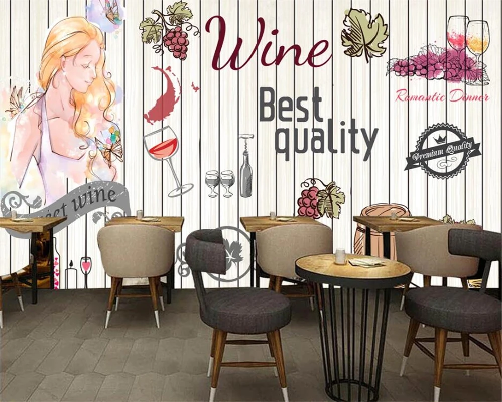 Настенные обои для кафе ресторана настенные тканевые европейский и американский