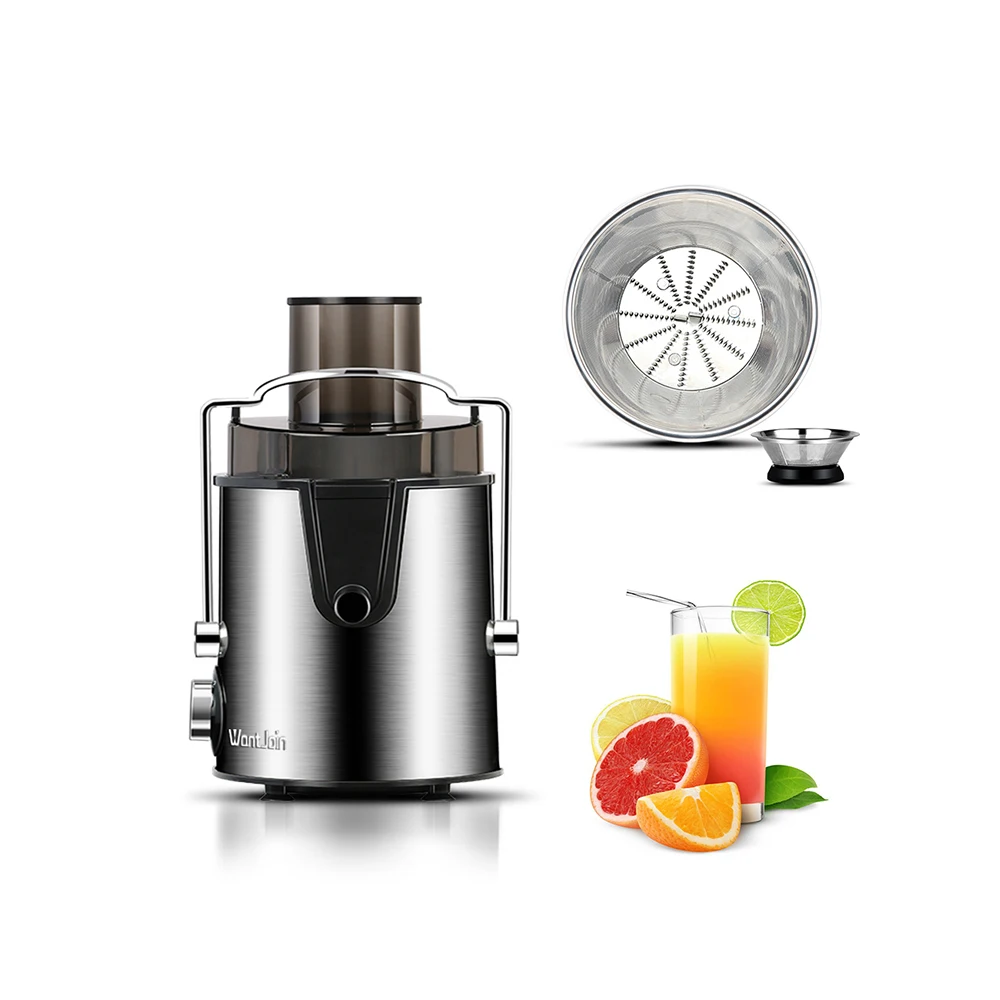 Ceny WantJoin 400w wyciskarka ze stali nierdzewnej elektryczna maszyna do napojów owocowych warzyw dla domu CE wielofunkcyjny sokowirówka mikser