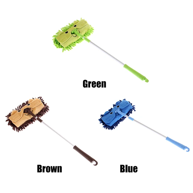 Kids Toy Cartoon Floor Mop Stretchable Portable Ergonomic Cleaning Tools Education Gift Home Kindergarten Restaurant Dining Room 4