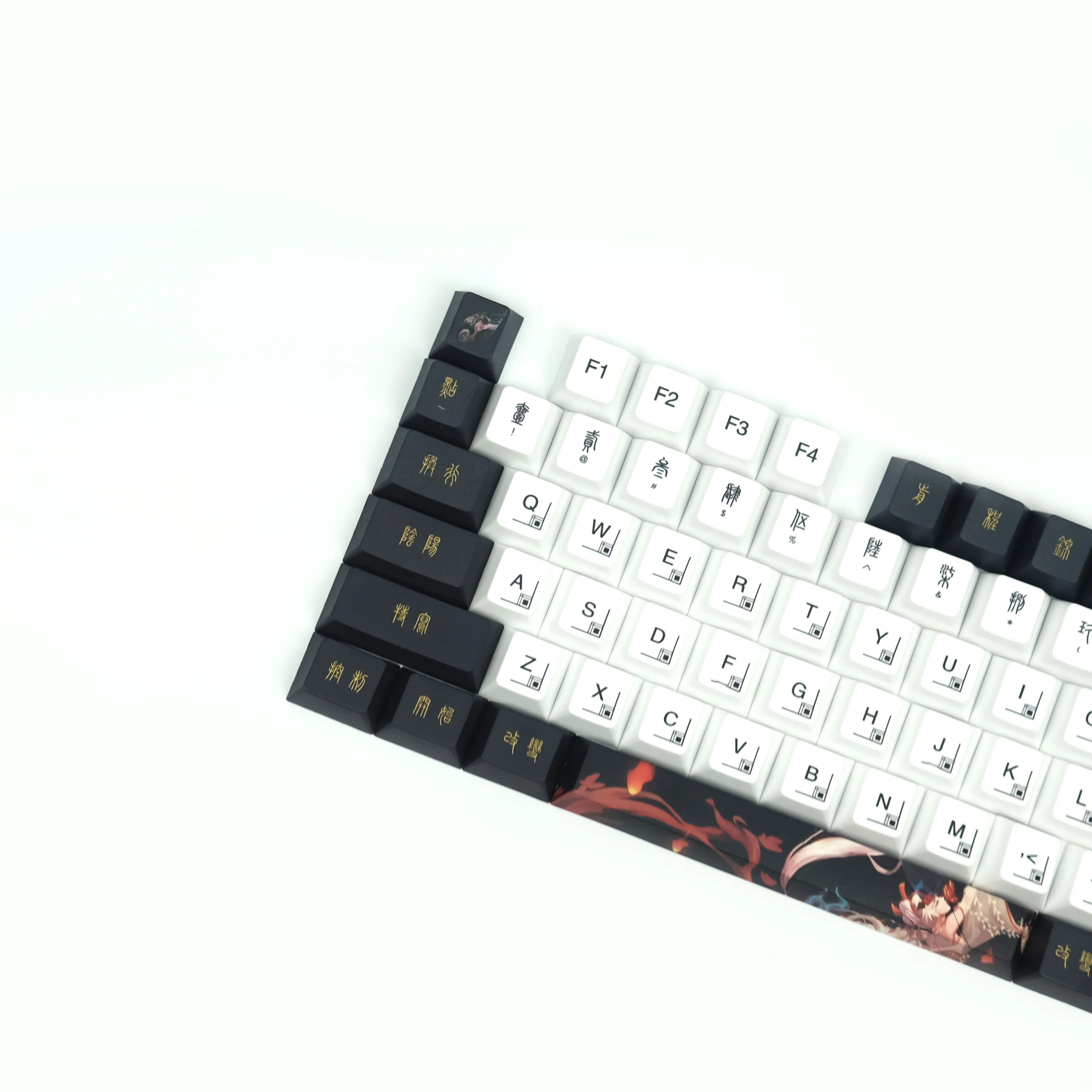 Shiranui Keycaps Keycap Corante Sublimação Teclado Mecânico Anime Chave Boné Perfil Cereja Personalidade Retro Mai Pbt - Imagem 4