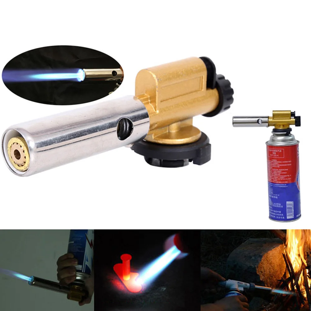 Hot Card Ignition Copper Welding Outdoor Camping BBQ Flame Maker Gas Torch Head