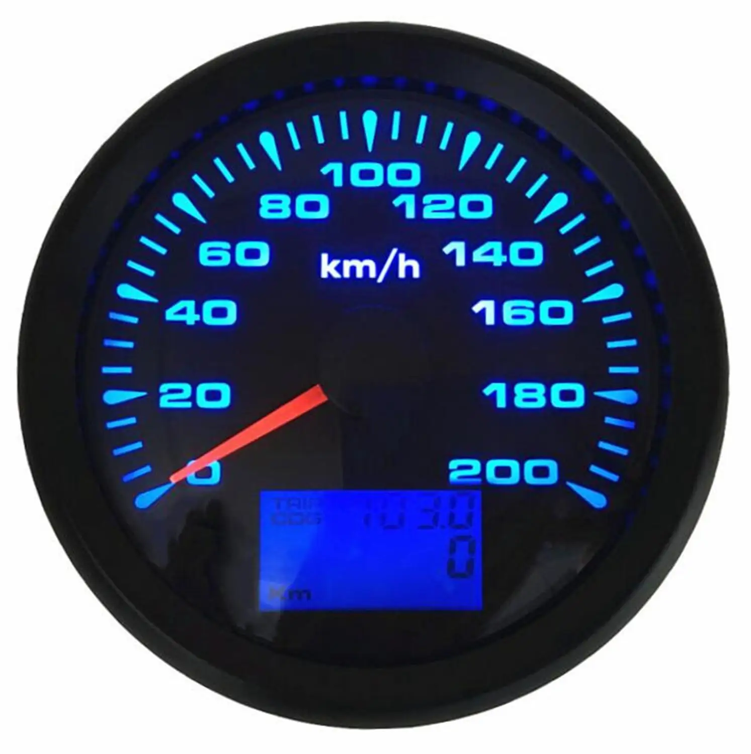 1 шт. Новые 85 мм спидометры GPS ЖК дисплей скорость Mileometers 0 200 км/ч Водонепроницаемый