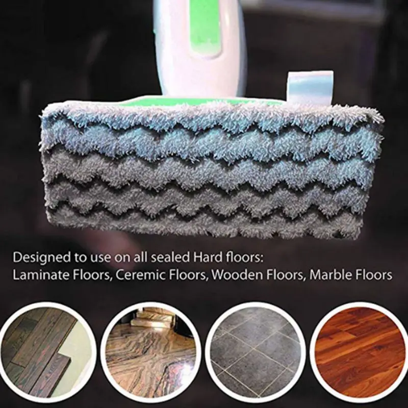 

6 Packs Dirt Grip Microfiber Pads Replacement for Shark Steam Mop /Washable/Reusable Compatible S1000/S1000A/S1000C/S1000WM/S100
