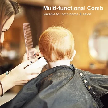 

Space Aluminum Haircut Comb for Hair Cutting Styling & Grooming Anti-static Barber Clipper Comb Salon Tool Hair brush Hair Comb