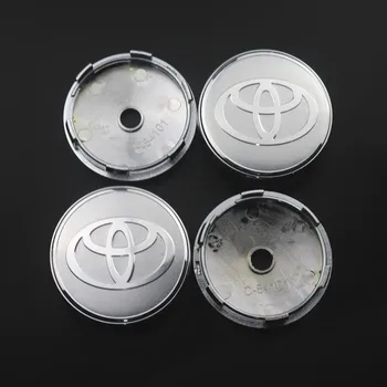 

4pcs 60mm Wheel Center Hub Caps Car Emblem Badge Logo Wheel Center Cap For Toyota camry chr corolla yaris prius Car Styling