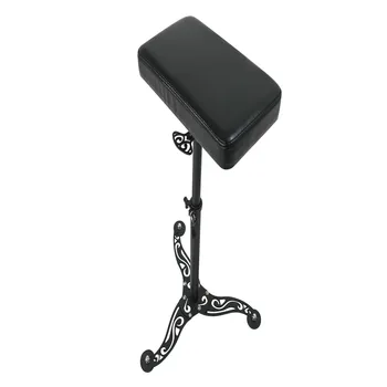 

Arm Rest Tattoo Stand Adjustable Stainless Steel Rod Tripod Legrest Stool PVC Leather with Foam Seat 32x18x6cm