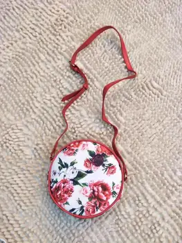 

New Model "Flower Style Bag" Series For Girl Kids Cute round flower printed Birthday Christmas Gift Kids