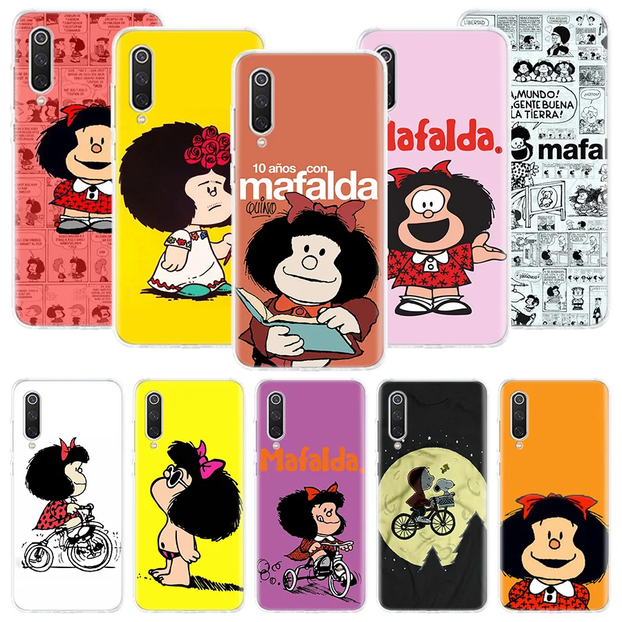 Mafalda мультяшный чехол для телефона Xiaomi Redmi Note 10 9 8 Pro 11 10S 9S 8T 7 6 5 6A 7A 8A 9A 9C 9T с