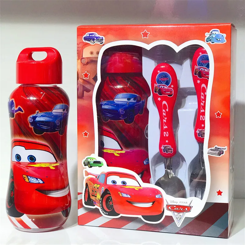 Cartoon Frozen Disney Tableware Set Cartoon Frozen Fork Spoon Water Cup 3 Piece Children's Boutique Set With Gift Box