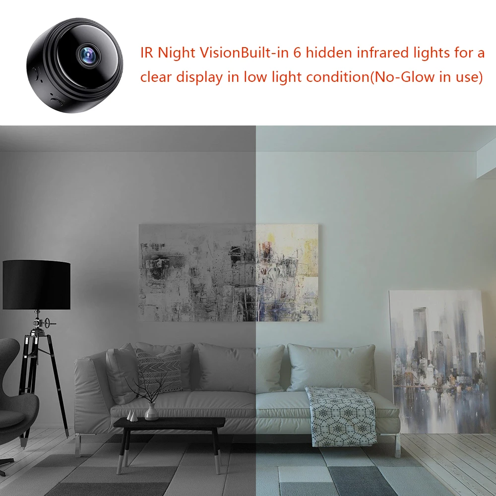 Câmera de Vigilância Câmera de Vídeo sem Fio a Bateria Monitor de Bebê Câmeras em Tempo Mini Wifi Câmera Wificam Interior Externo Tuya Smart Home Visão Noturna Segurança Wificâmera Wi-fi Cctv Magnético hd Real 1080p ip - Image 3