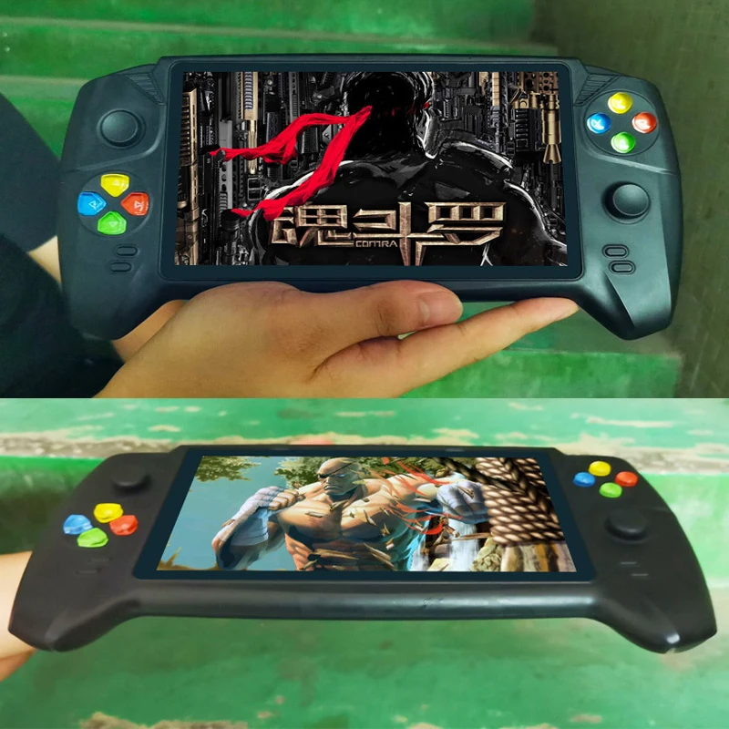 

NEW HD 7 inch Retro handheld game console many emulators 48G 3000 games double Joystick for GBA NES retro game console