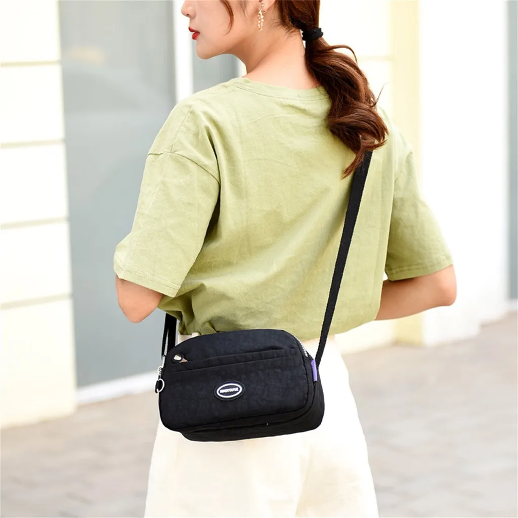 

Women Nylon Shoulder Bag Waterproof Elegant Daily Shopping Handbag