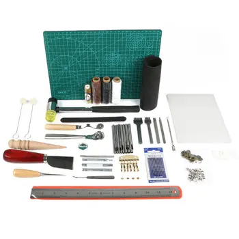

Gold Carving Leather Tool Set Diy Tool Entry-level Hand Sewing Set Manual Diamond Cutting Leather Art Set 15