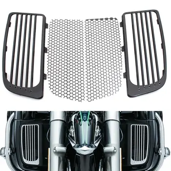 

Motorcycle ABS Radiator Grills Lower Fairing Black For Harley Touring 2014-2018 lectra Street Glide Road King Twin-Cooled
