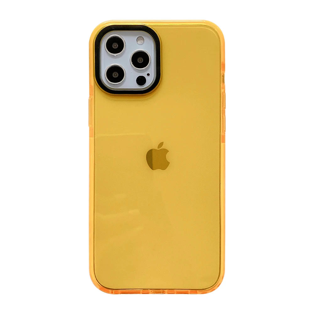 Neon Fluorescent Color Silicone Phone Case For iPhone