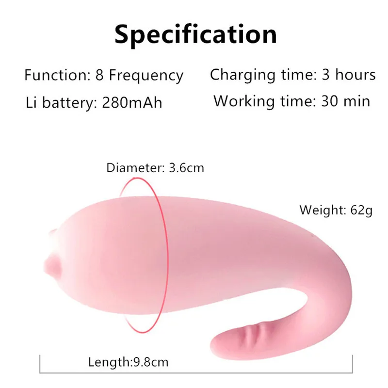 8 Frequency G-spot Sex Toys clitoris Vibrators APP Wireless Remote Control Smart Vagina Massager Vibrating ball for Woman 4