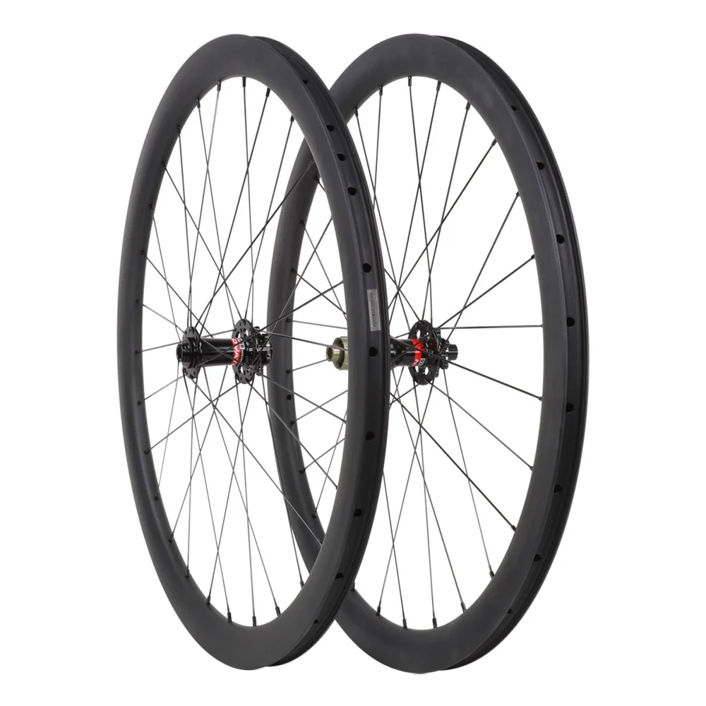 Icanbikes fast light 700C carbon wheels 40mm clincher tubuless ready
