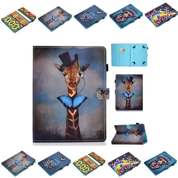 

Universal Cartoon Case For ALLDOCUBE iPlay10 Pro/M5/M5s/M5x/M5xs PU Leather Stand Cover For ONDA X20 4G 10.1 inch Tablet Cases