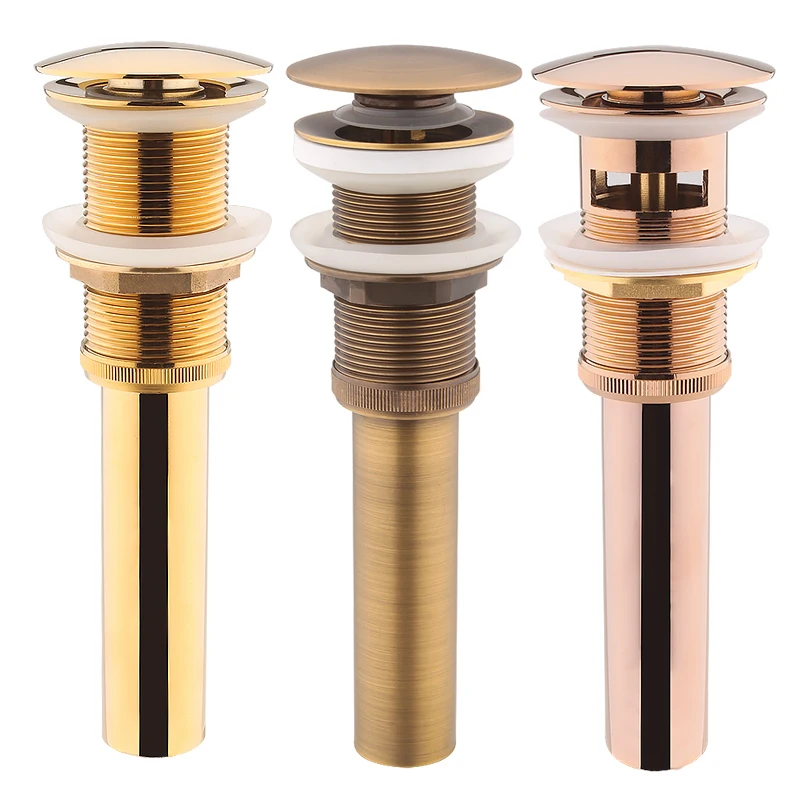 Роскошная ванная комната латунная раковина туалет с переливом и без четыре цвета